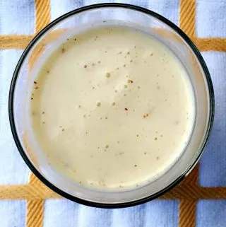 Butter Pecan Ice Cream Dessert Protein Smoothie in a glass