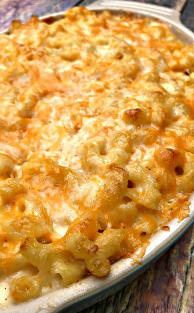 baked creamy mac and cheese with evaporated milk