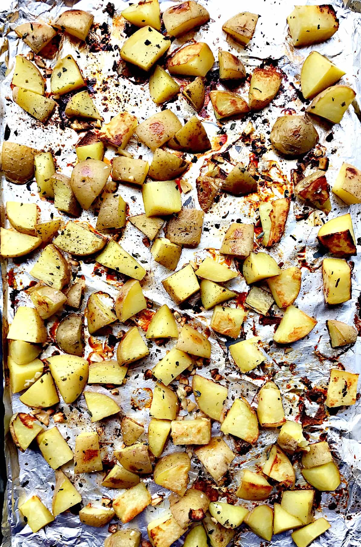 Honey Garlic Roasted Yukon Potatoes