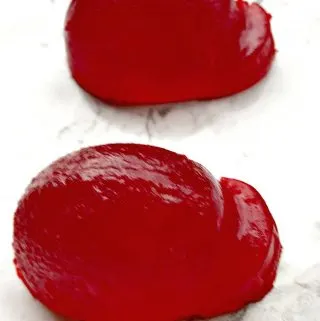 two helmet shaped jell-o shots