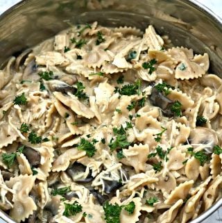 pot of chicken stroganoff