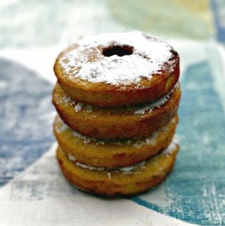 healthy low carb fried vanilla protein donuts