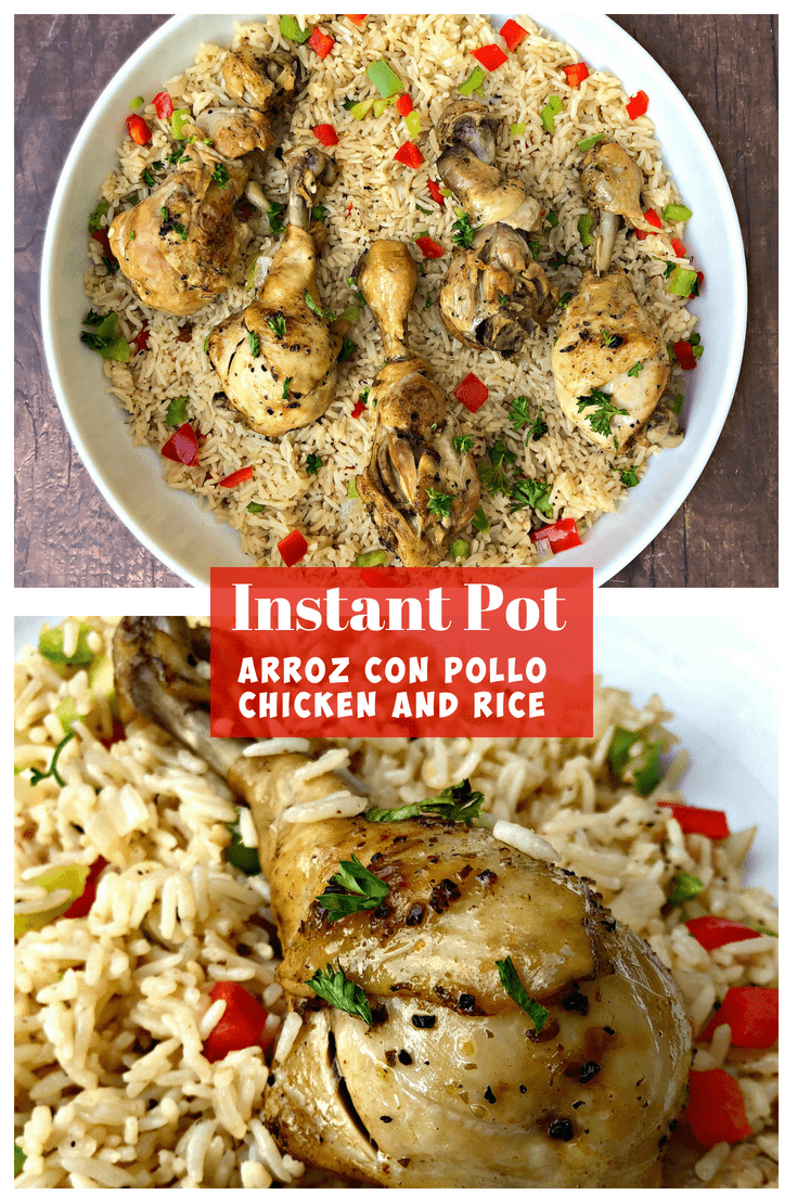 Instant Pot Chicken Drumsticks and Rice (Arroz con Pollo)