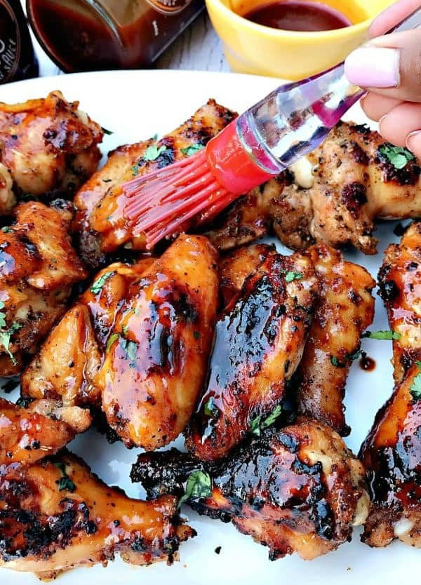 BBQ Sauce Ranch Grilled Chicken Wings
