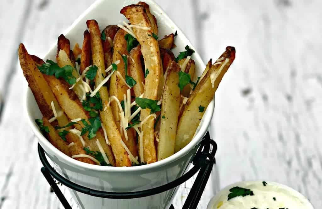 Air Fryer Parmesan Truffle Oil Fries