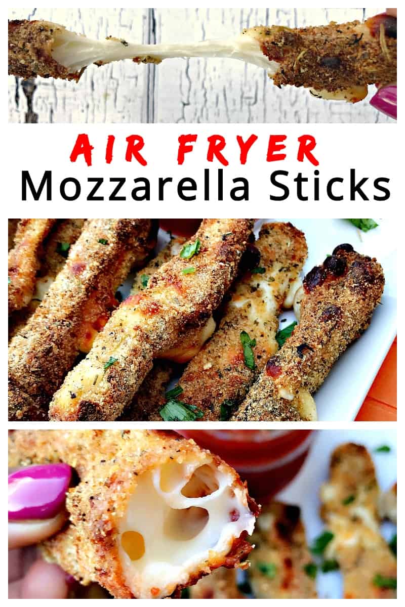 Air Fryer Low-Fat Weight Watchers Mozzarella Cheese Sticks