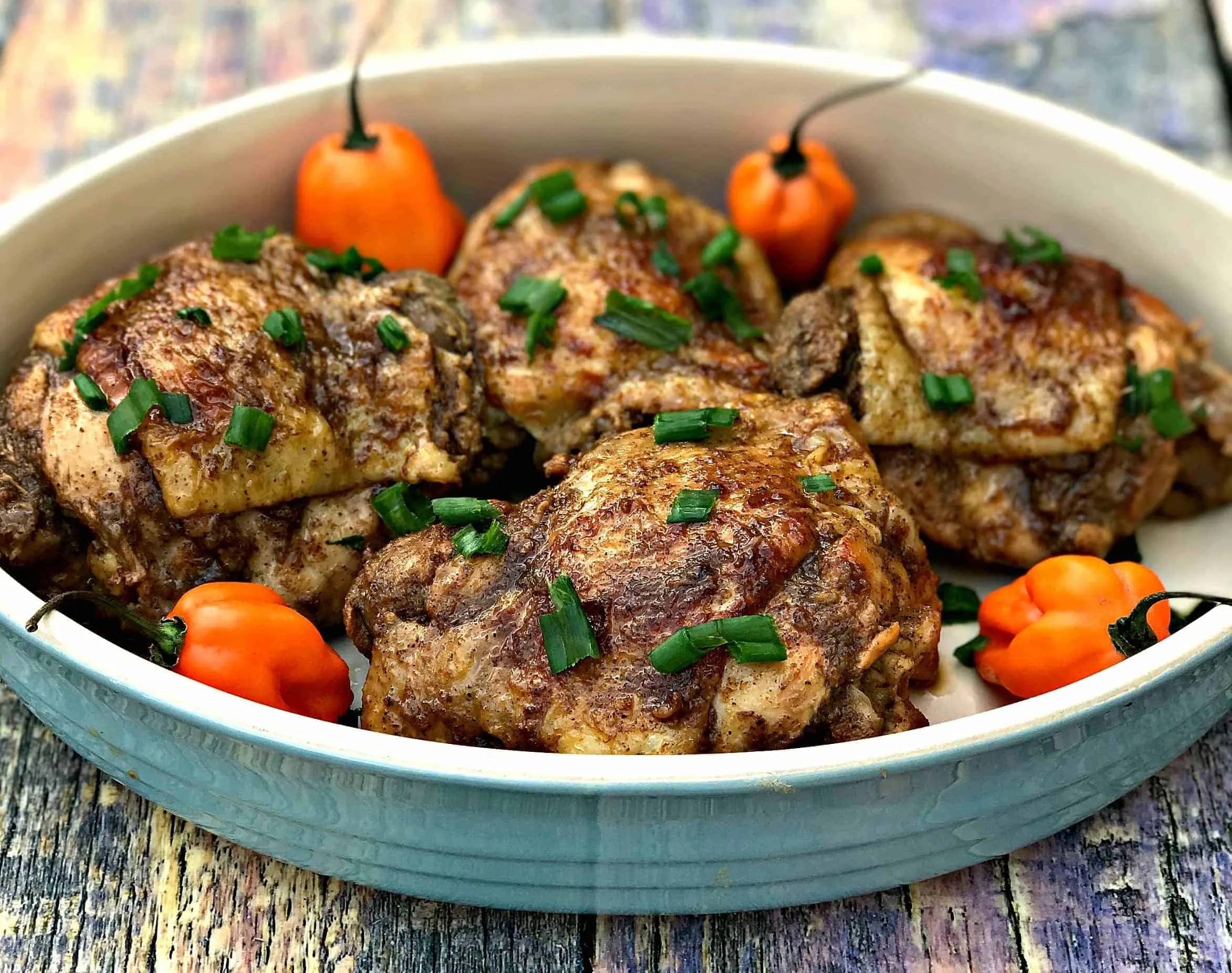 Instant Pot Jamaican Jerk Chicken Thighs