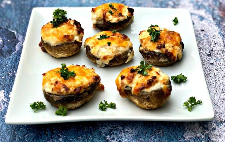 Air Fryer Cheese Stuffed Mushrooms