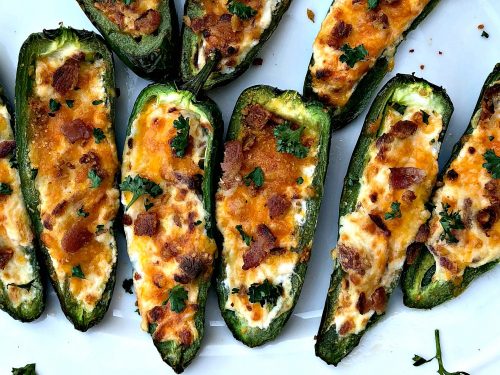 Easy Air Fryer Bacon And Cream Cheese Stuffed Jalapeno Poppers