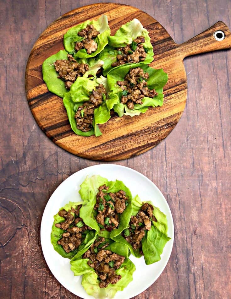 Easy, Keto Low-Carb PF Chang’s Chicken Lettuce Wraps with {VIDEO}