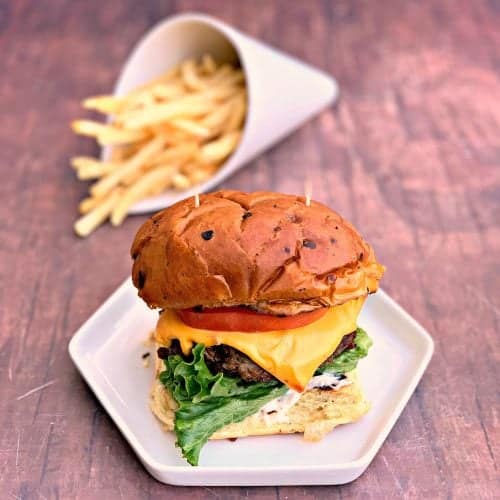 Quick and Easy Juicy Air Fryer Cheeseburgers