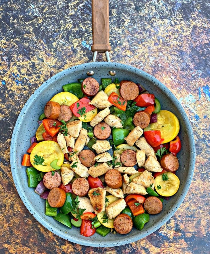 Cajun Chicken And Sausage Skillet