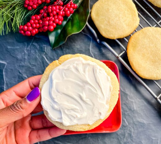 Easy Keto Low Carb Soft Cream Cheese Sugar Cookies {video}