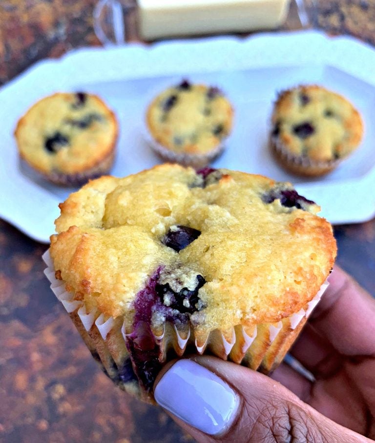 Easy Sugar-Free Blueberry Muffins + {VIDEO}