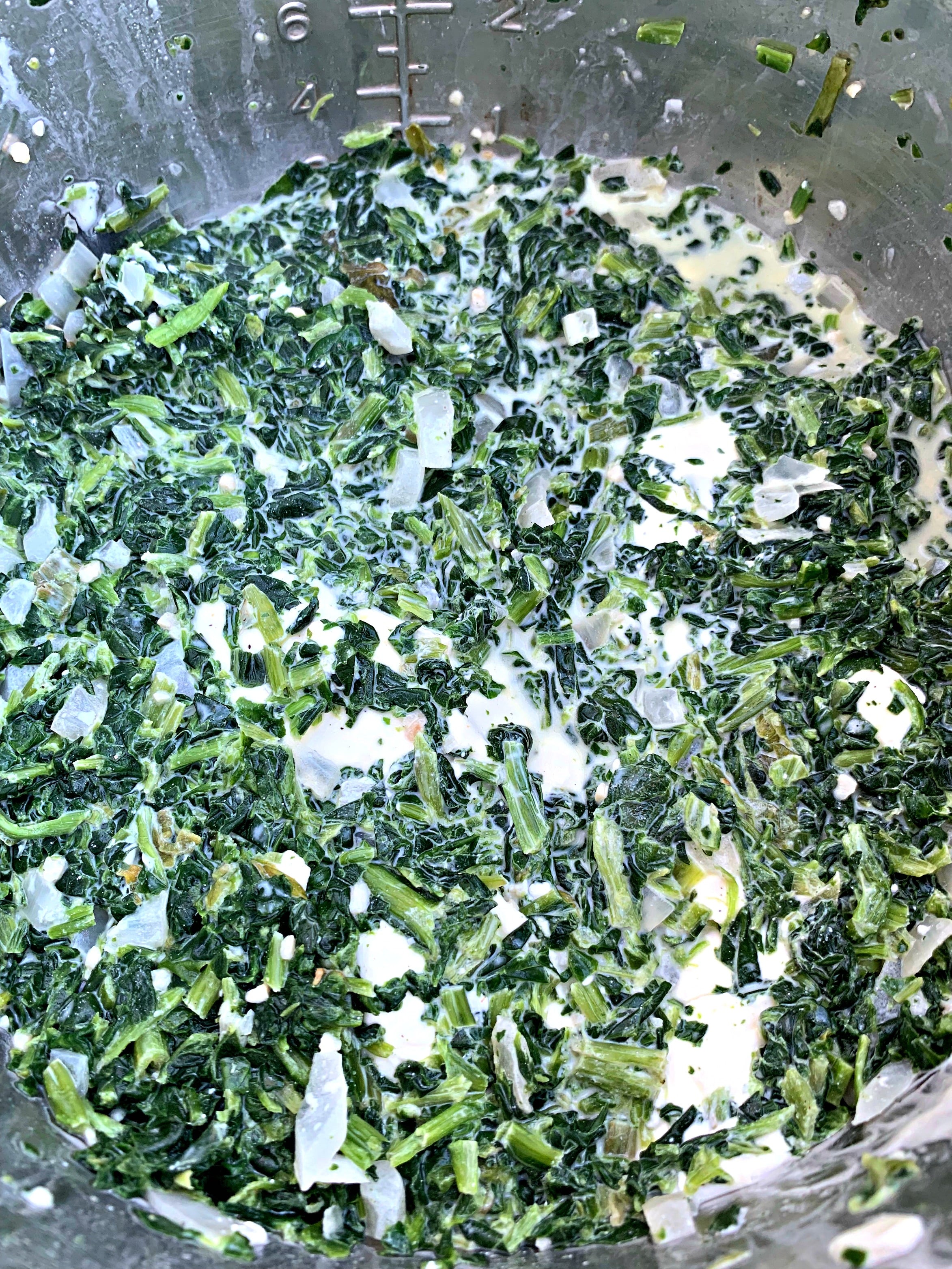 Easy Keto Low Carb Instant Pot Garlic Creamed Spinach