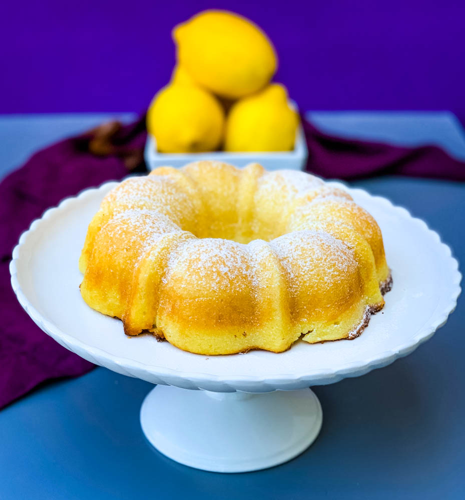 Lemon Bundt Cake with Berry Jam Filling | Bite It Quick