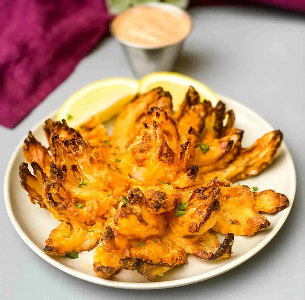 Air Fryer Blooming Onion - Plated Cravings