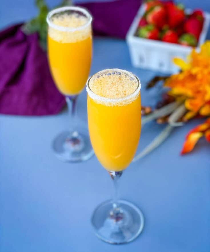 Easy Peach Bellini Recipe + {VIDEO}