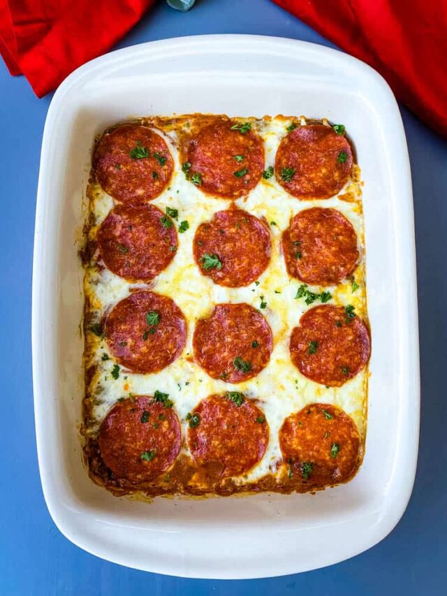 Delicious Low-Carb Pizza Casserole!