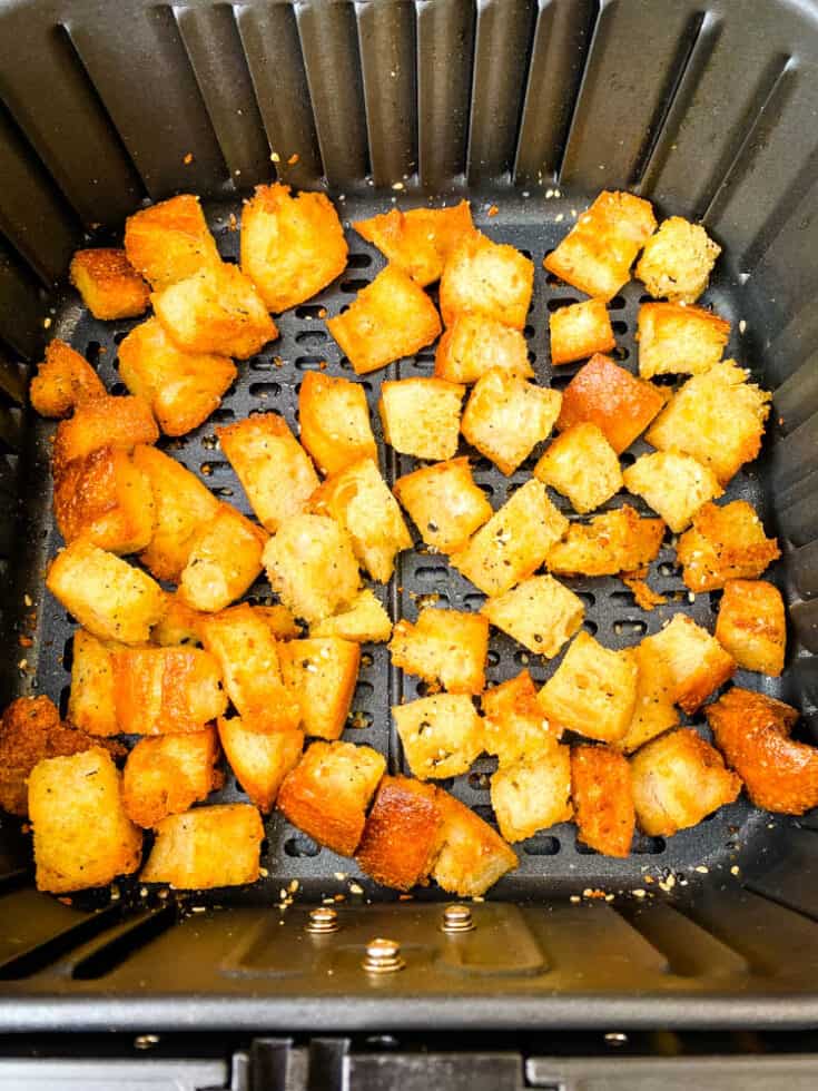 Easy Air Fryer Croutons + {VIDEO}