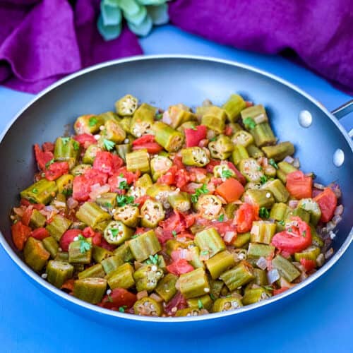 Stewed Okra and Tomatoes + {VIDEO}