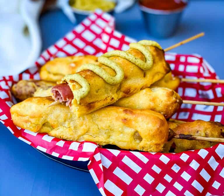 Air Fryer Corn Dogs + VIDEO