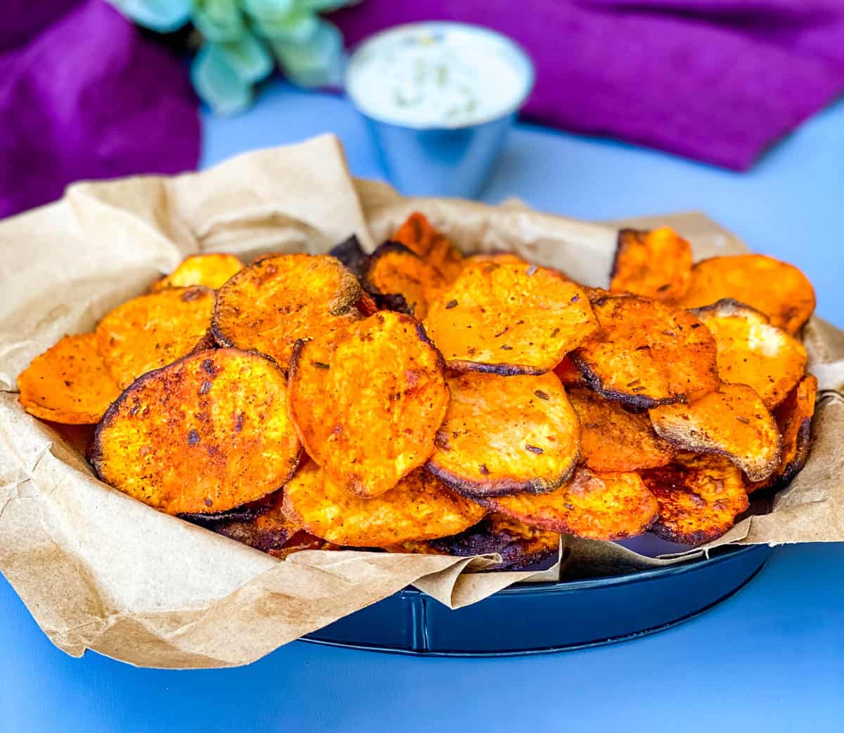 Easy Air Fryer Sweet Potato Chips Video
