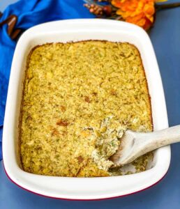 Easy Southern Cornbread Dressing With Chicken + {VIDEO}