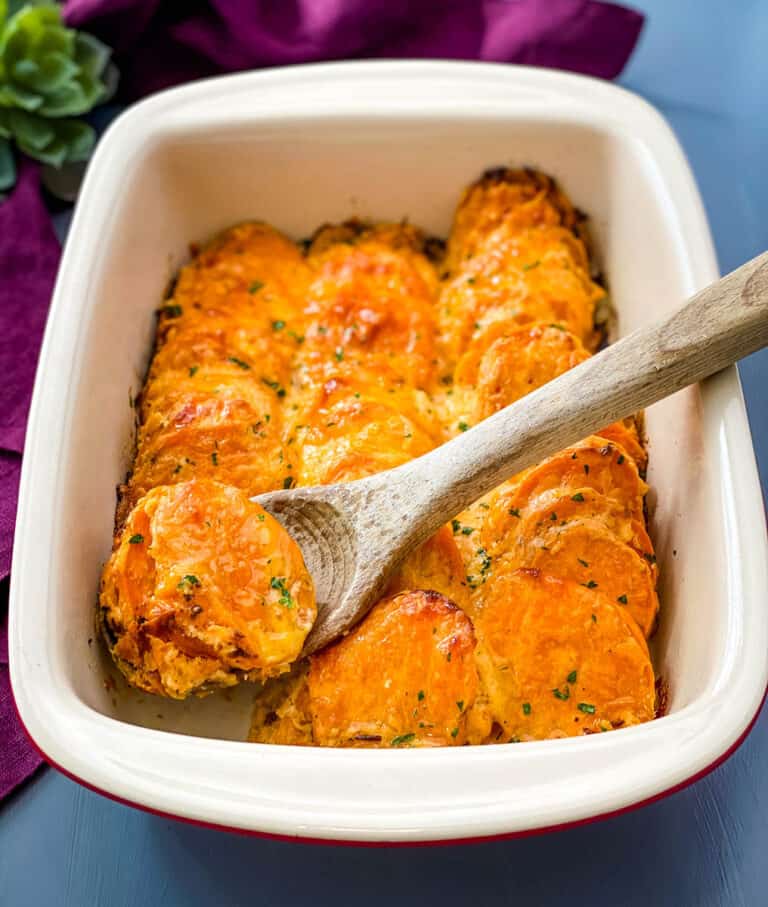 Sweet Potato Au Gratin {video}