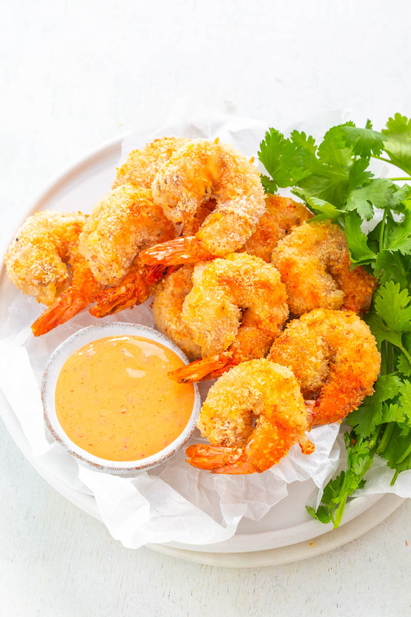 Air Fryer Bang Bang Panko Breaded Fried Shrimp