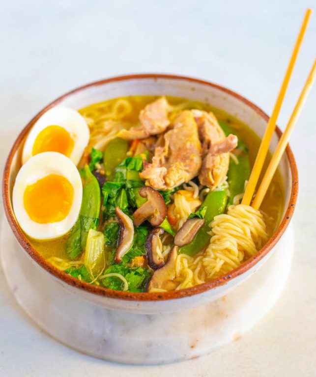 Easy Instant Pot Chicken Ramen Soup + {video}