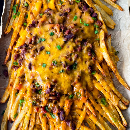 Easy Chili Cheese Fries + {VIDEO}