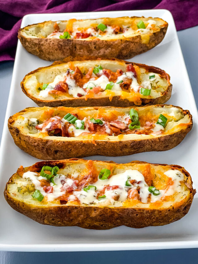 Air Fryer Potato Skins – perfect appetizer recipe