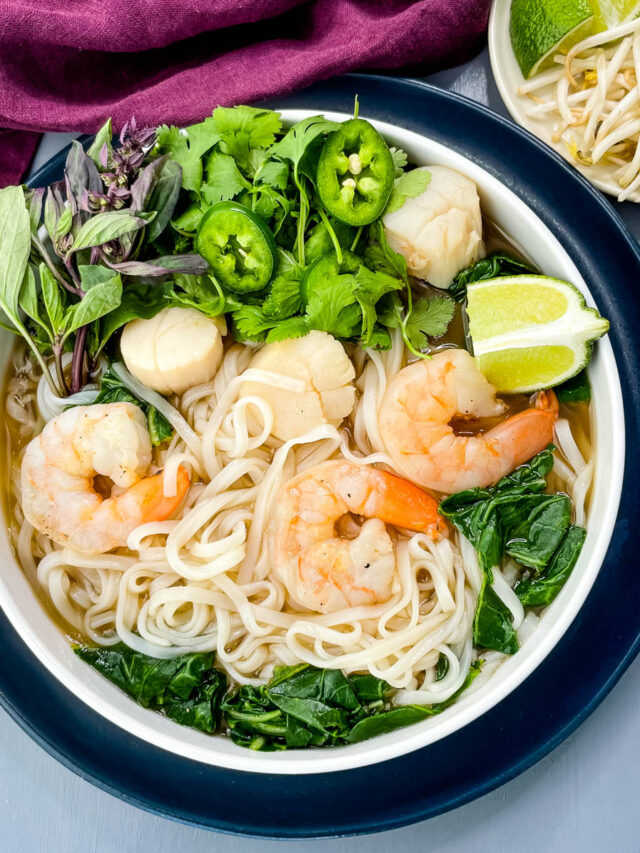 Shrimp Seafood Pho Noodle Soup Story