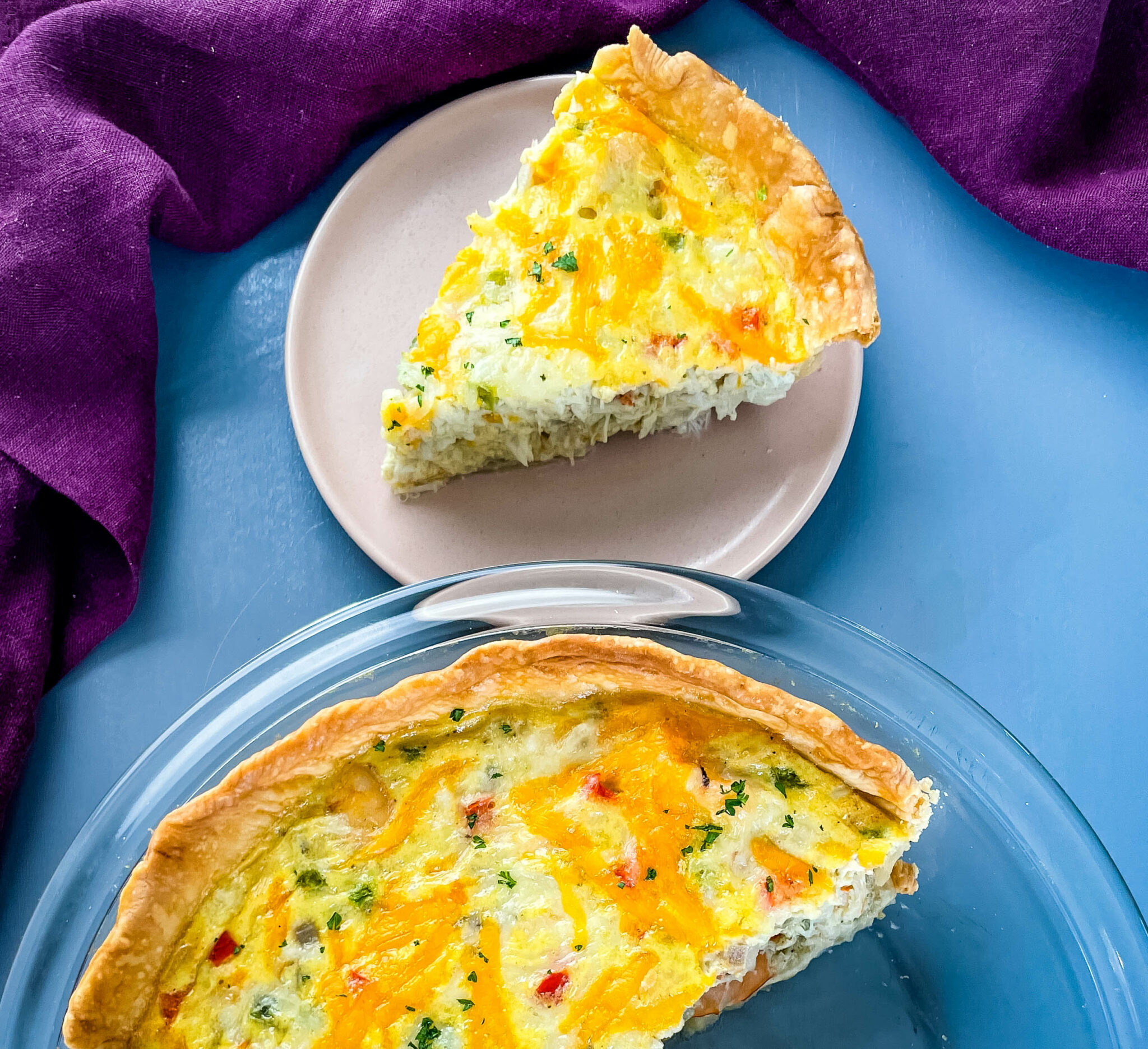 Easy Shrimp and Crab Quiche