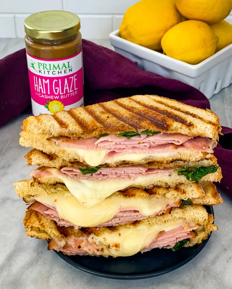 grilled ham and cheese panini