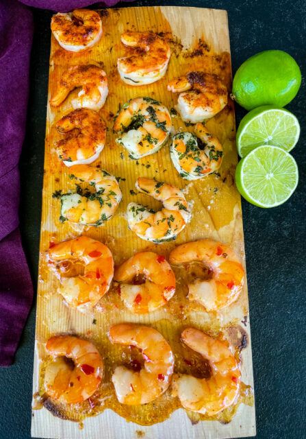 Cedar Plank Grilled Shrimp (3 Ways and Flavors) + {VIDEO}