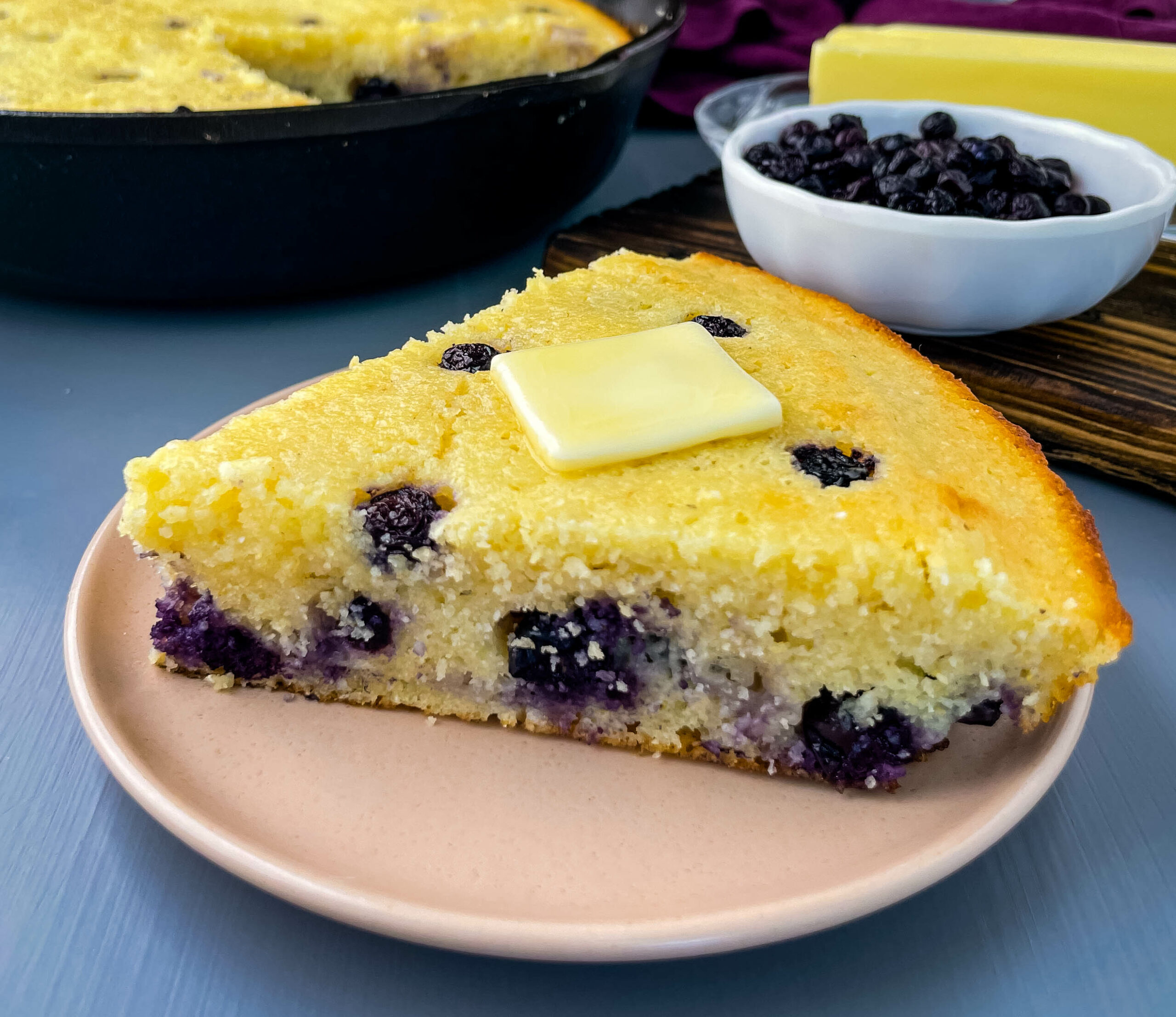 Blueberry Cornmeal Muffins