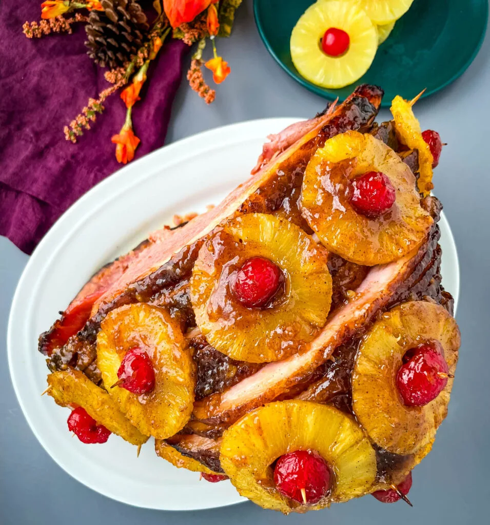 Tangy Pineapple Glazed Ham - Homemade Hooplah