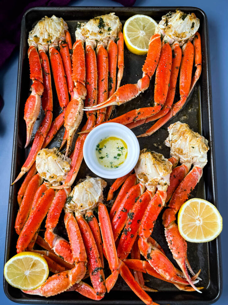 Baked Crab Legs With Garlic Butter + {VIDEO}