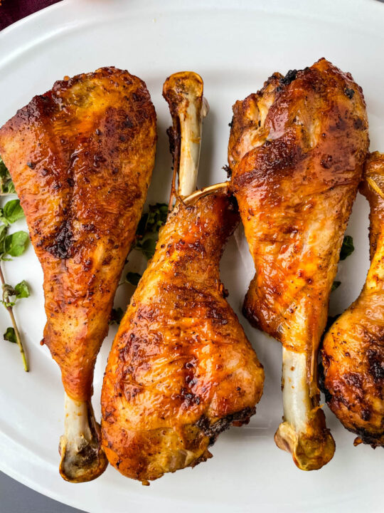 Air Fryer Turkey Legs + {VIDEO}