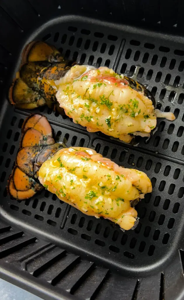 Air Fryer Lobster Tails with Lemon-Garlic Butter Recipe