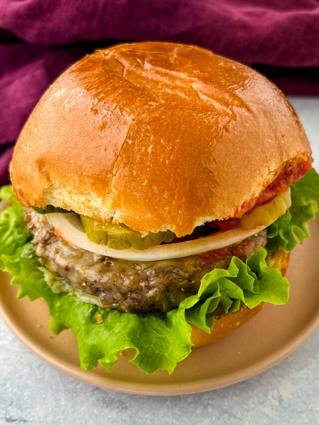 Air Fryer Burgers