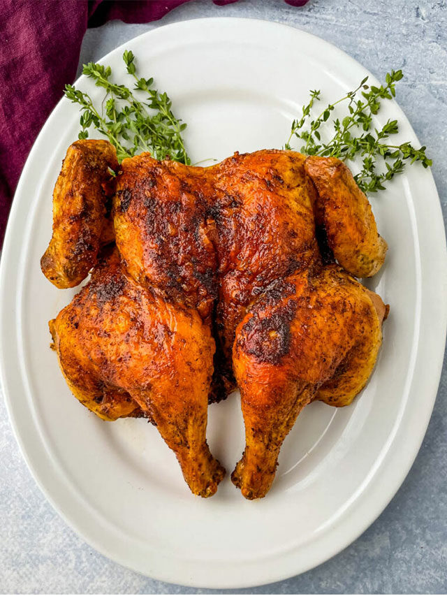 Air Fryer Spatchcock Chicken