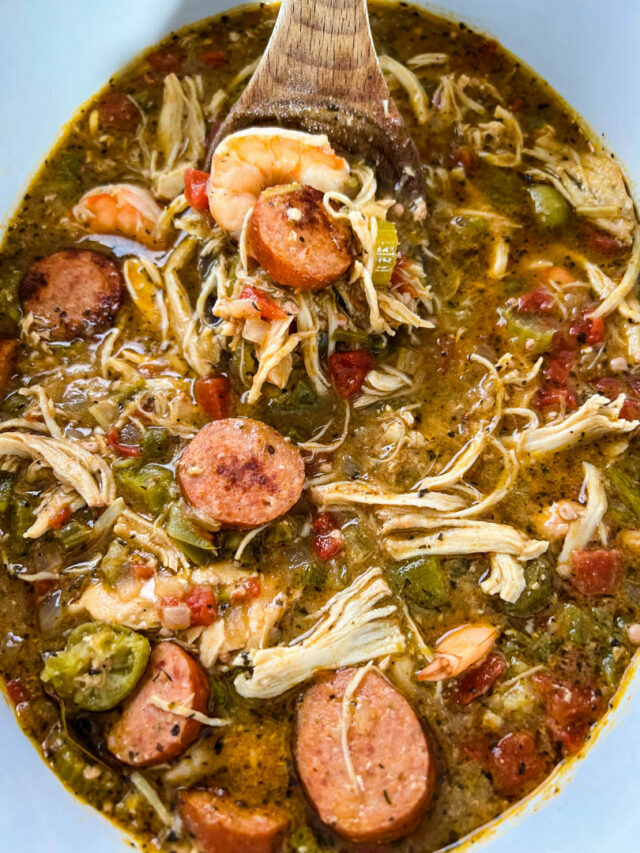 Slow Cooker Crockpot Gumbo