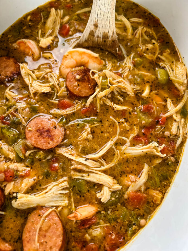 Creole Chicken Pasta Gumbo Soup