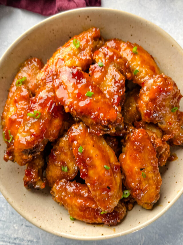 Crispy Sweet Chili Chicken Wings