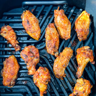 grilled chicken wings on indoor smokeless Ninja Foodi Grill