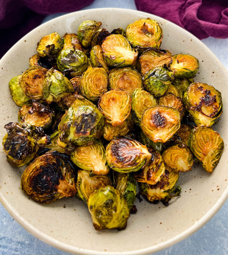 Roasted Brussel Sprouts with Garlic + {VIDEO}