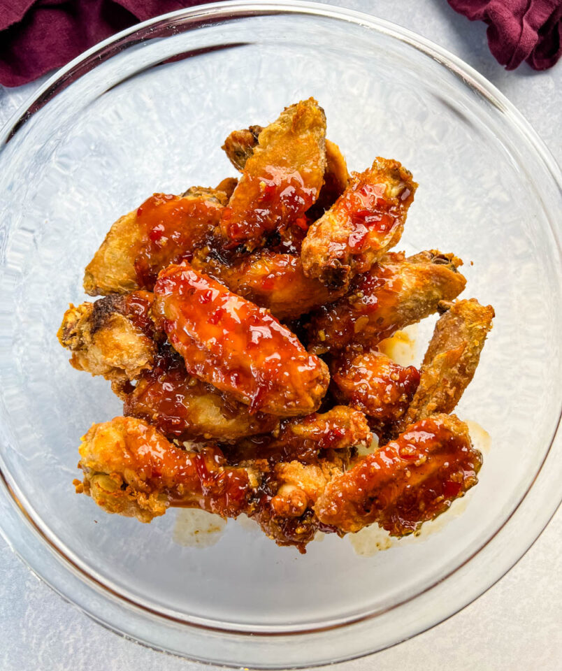 Sweet Chili Chicken Wings + {VIDEO}